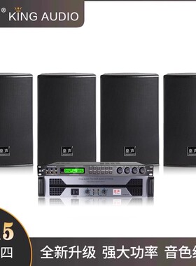 KingAudio/皇声H15一拖四音响套装 高端KTV专业清吧酒吧音响套装