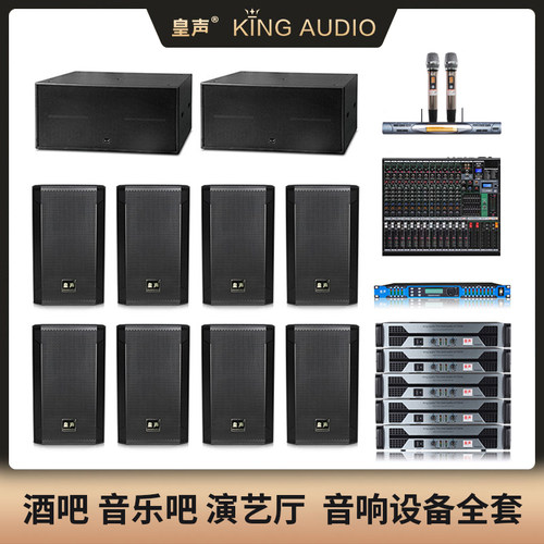 皇声D15一拖8+2酒吧音响