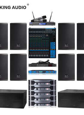 KingAudio/皇声H15一拖八（100-500平方）酒吧音乐吧剧院音响套装