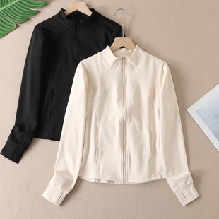 G63 拉链开衫 高品质 透气速干瑜伽外套女弹力健身运动骑行磨毛修身