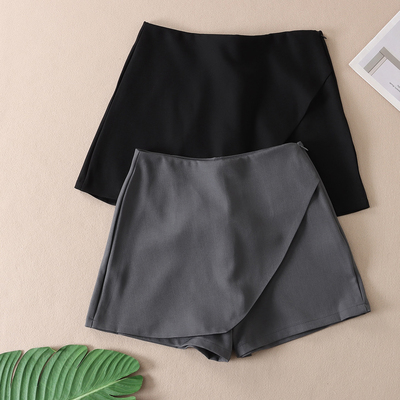 韩版洋气设计感高腰显瘦西装裙裤