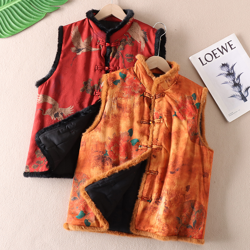 单排扣常规夹棉保暖马甲