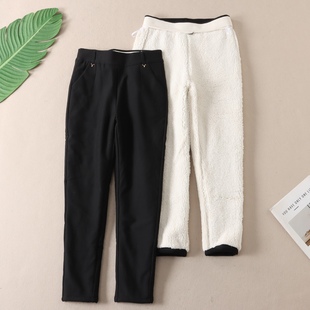 680克零下一条过冬超厚保暖棉裤 W2263 女冬显瘦抗起球踩脚休闲长裤