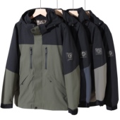 1100克 可拆卸三合一户外保暖加厚绒冲锋衣男冬防风连帽棉服W568