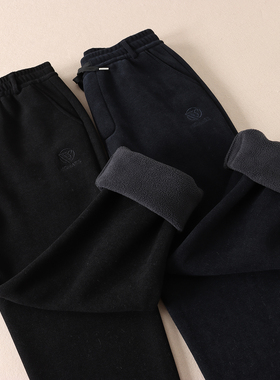 650克抗起球~加厚绒冬显瘦直筒休闲裤男高腰百搭日常休闲裤子F335