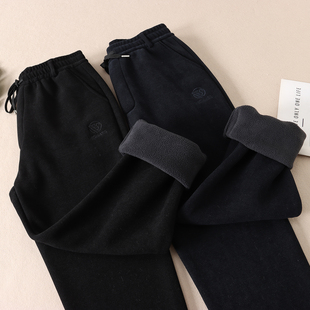 子F335 男高腰百搭日常休闲裤 650克抗起球 加厚绒冬显瘦直筒休闲裤