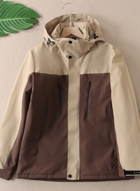 男士户外三合一冲锋衣外套冬保暖加棉加厚可拆卸连帽保暖棉服B159