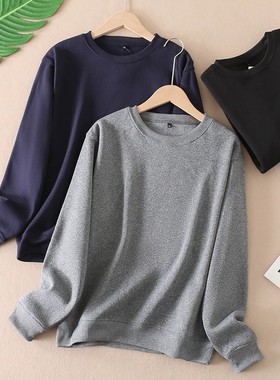 外贸抓绒卫衣女经典款休闲圆领秋冬发热保暖套头绒衫上衣 WA1605