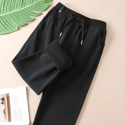 不起球加厚绒护膝男女同款休闲裤