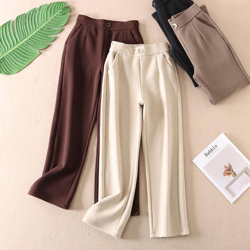 【730克】优雅气质加厚绒显瘦西装裤女时尚高腰羊毛哈伦长裤 X186,女装/女士精品,休闲裤,淘宝优惠券,粉丝福利购,淘宝优惠卷