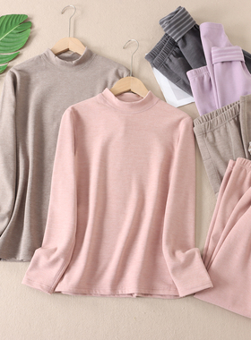 忒舒适~鹅绒蛋白恒温保暖内衣套装冬男女自发热两件套秋衣秋裤X39