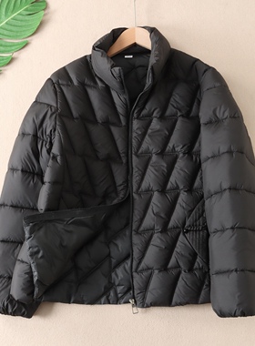 时尚菱格绗线轻盈保暖棉服女立领保暖外套宽松百搭棉衣棉袄W508