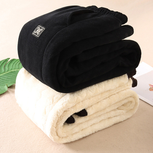 B882 女外穿棉裤 900克一条过冬 东北零下特厚保暖加羊羔绒休闲裤