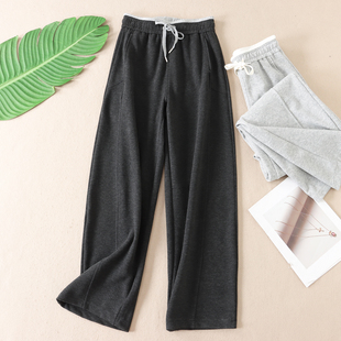 女长裤 休闲运动弯刀裤 W201 性价比早春撞色高腰韩版 耐穿高品质