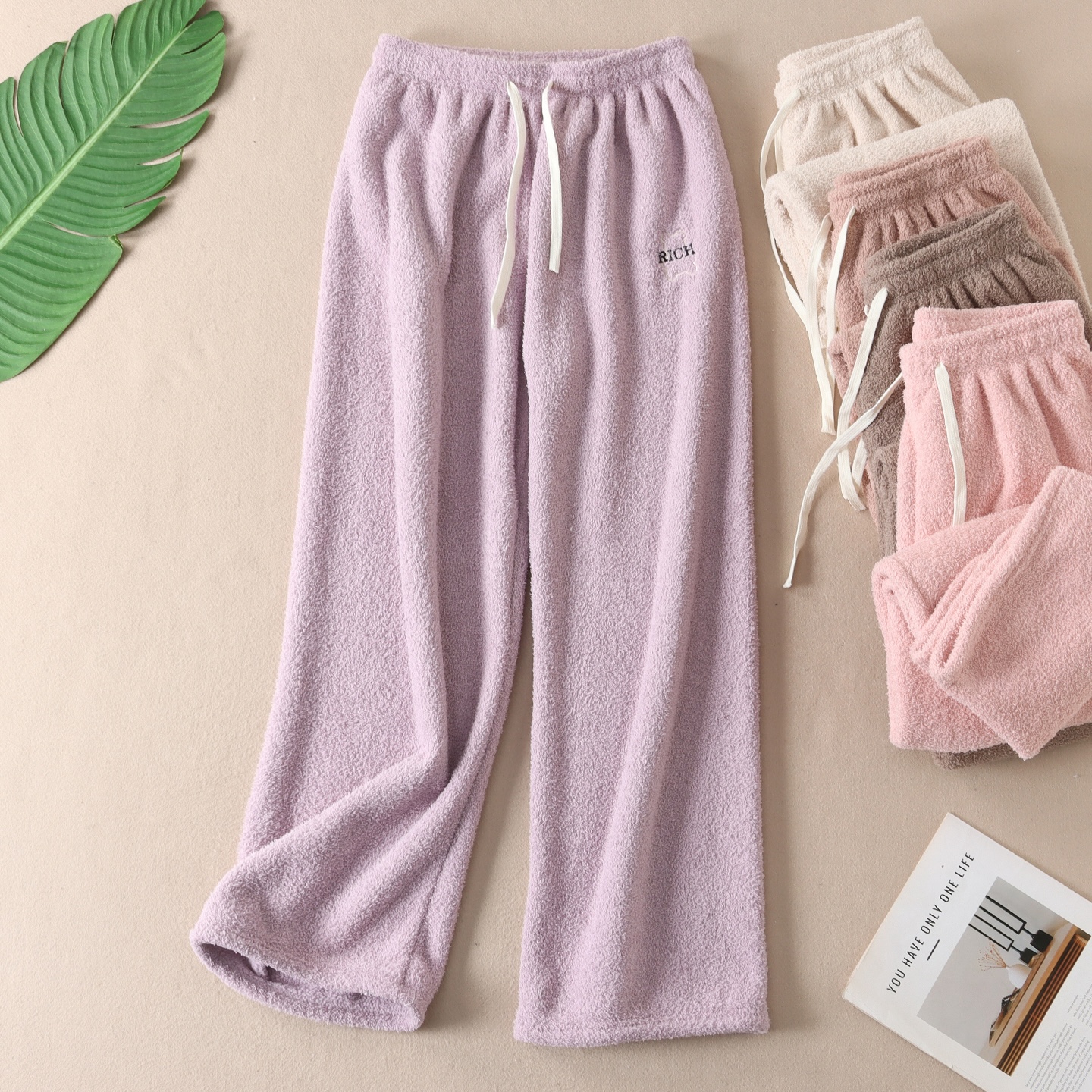 发热暖暖睡裤女秋冬加绒居家裤