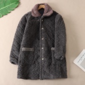 中长款 三层加绒加厚家居睡衣冬季 外穿棉服外套B24 男士 1100克