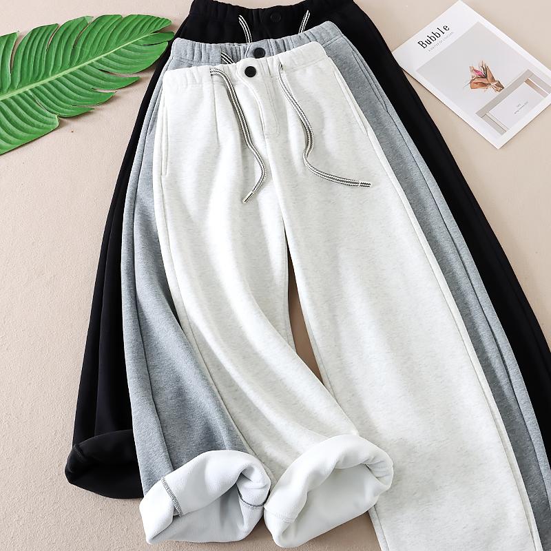 630克慵懒松弛加厚绒棉质卫裤