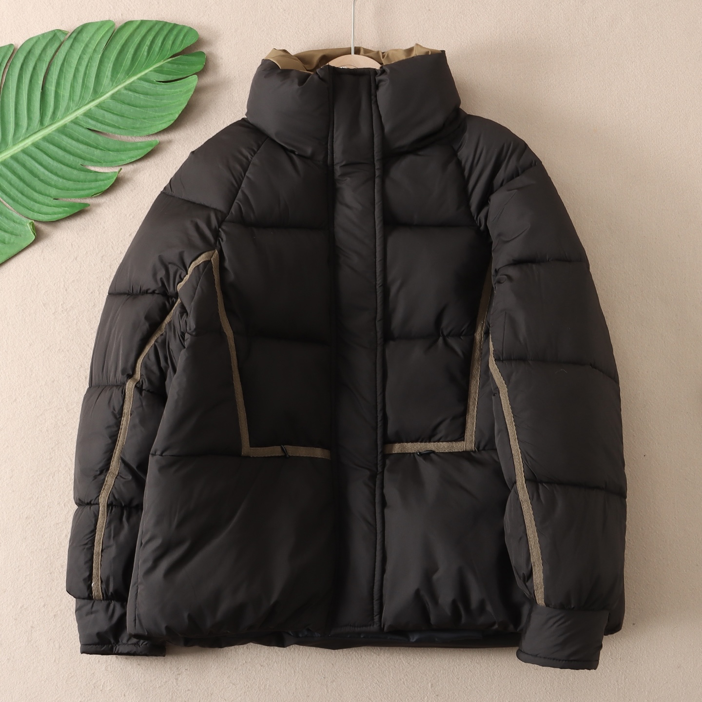 洋气立领撞色面包服加厚保暖棉服