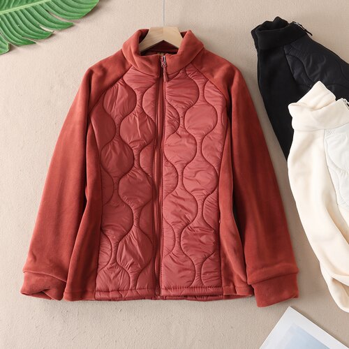 外穿内搭都显瘦奥粒绒棉服可机洗