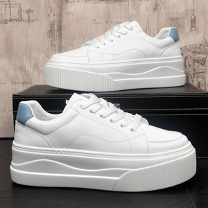 轻奢简约百搭小白鞋男韩版厚底内增高青年运动休闲鞋百搭小众板鞋