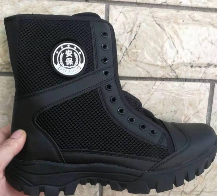 网面保安战术特勤执勤夏季网眼软底安保特勤透气保安鞋特勤靴