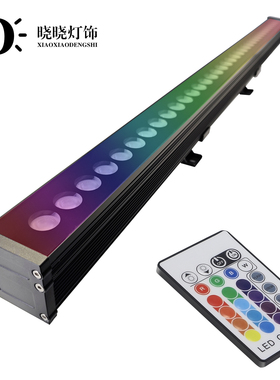 led洗墙灯户外防水全彩遥控36W洗墙灯楼体亮化外墙七彩招牌投射灯