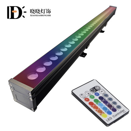 led洗墙灯户外防水全彩遥控36W洗墙灯楼体亮化外墙七彩招牌投射灯