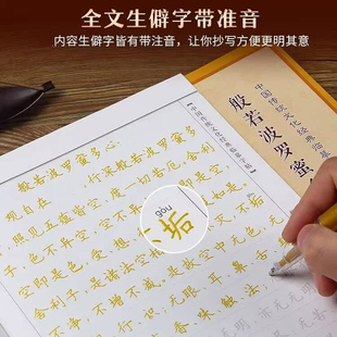 般若心地藏金刚药师经普门品楞严大悲咒经书手写抄经本注音版宣纸