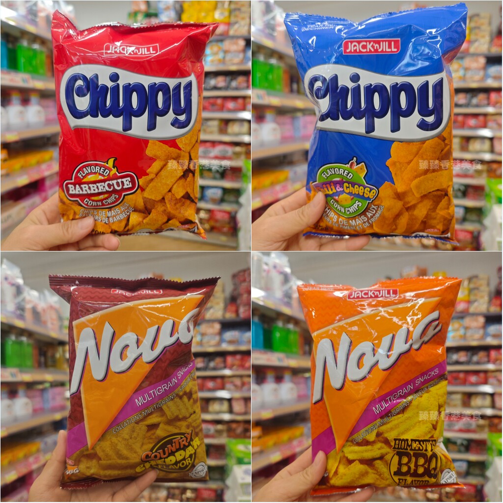 香港代购菲律宾进口Jacknjill珍珍烧烤芝士香辣薯片脆片110g 零食