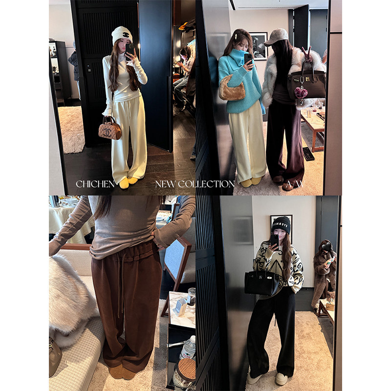 CHICHEN晨妍 Chao舒服糯糯奶奶裤 高克重松紧腰阔腿卫裤休闲裤女,女装/女士精品,卫裤,淘宝优惠券,粉丝福利购,淘宝优惠卷