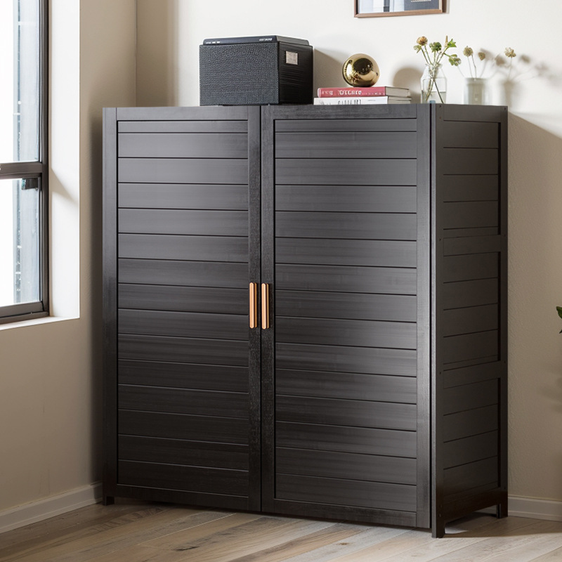 升级款防尘实木落地收纳柜储物柜