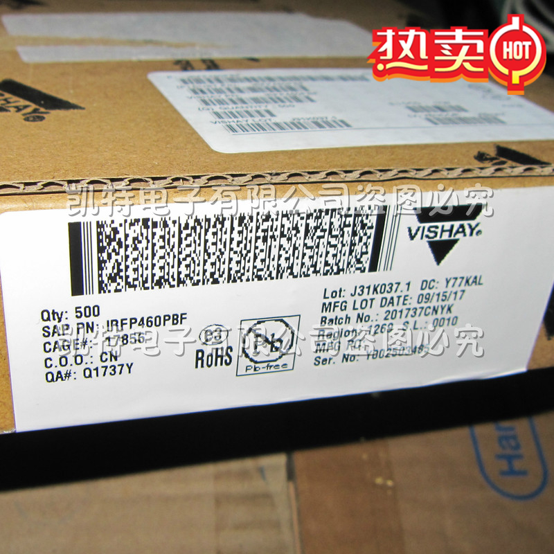 IRFP460 IRFP460PBF TO-247/3P 直插大功率 MOS场效应管 500V 20A