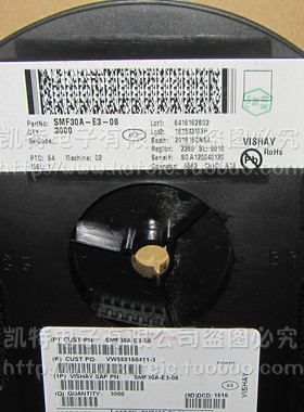 SMF30A-E3-08 [TVS DIODE 30VWM 48.4VC SMF]