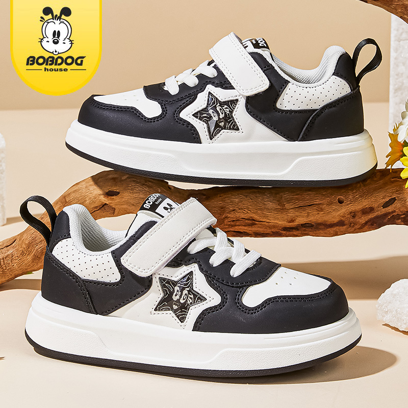 巴布豆儿童鞋子2025春秋新款男童运动鞋aj女童板鞋低帮宝宝休闲鞋