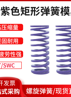 模具配件弹簧深紫色TY/YSWC矩形弹簧大压缩量型弹簧矩形螺旋