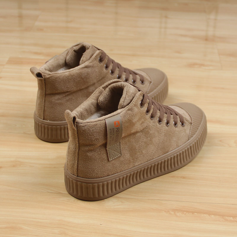 人本加绒保暖雪地靴厚底冬季棉鞋