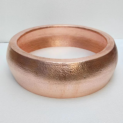 纯手工铜火锅圈加厚下沉盆嵌入式电铜锅商用火锅店桌圈羊蝎子桌圈