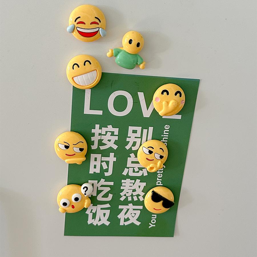 个性创意笑脸搞怪留言板立体磁贴