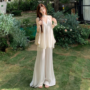 韩系温柔风穿搭一整套女夏季 设计感小众修身 显瘦气质套装 2025新款