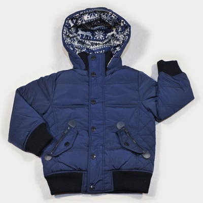 拉链保暖两面穿男童连帽特价清仓