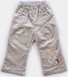 皮筋腰带化纤长裤休闲女童长裤平绒裤灯芯绒裤正品现货特价清仓