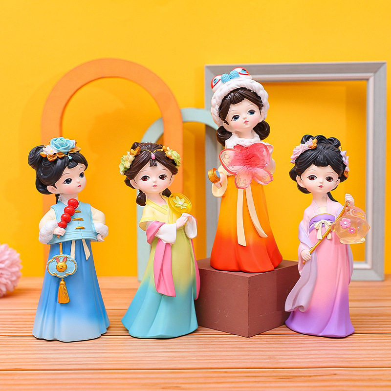古风唐装少女心盛世芳华女生公仔手办送闺蜜生日礼物桌面装饰礼品