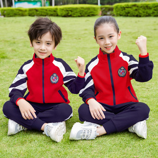 校服套装 厂家厂家2022春秋季 幼儿园园服春装 14岁小学生三件 新款