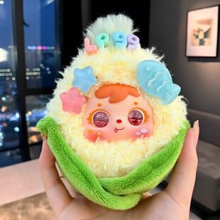三小毛甜玉米毛绒玩偶明盒雷朋99CPF周边栩你渝生送闺蜜礼物公仔