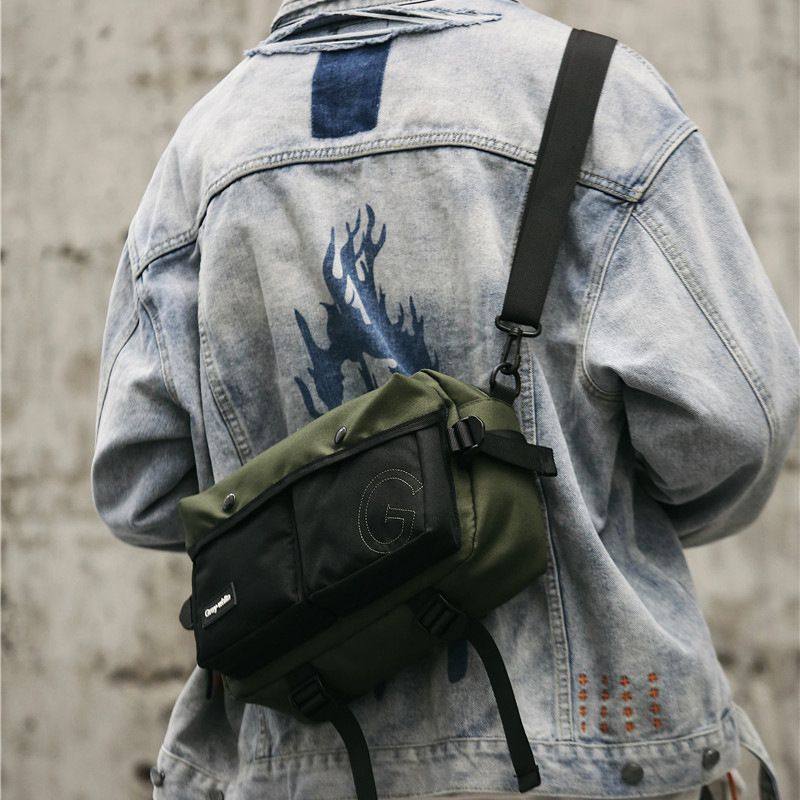 港风ins中性机车情侣潮酷挎包萌点儿吖韩版新款休闲单肩斜挎小包,箱包皮具/热销女包/男包,手提箱,淘宝优惠券,粉丝福利购,淘宝优惠卷