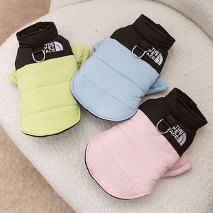 小狗羽绒服狗面冬季宠物狗棉衣秋冬款小型幼犬泰迪比熊服保暖加厚