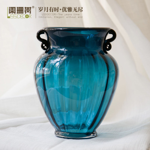 阑珊树中式现代双耳水培养插花瓶