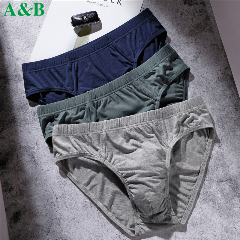 AB男士中腰莫代尔三角裤夏天透气宽松大码底裤夏季薄款粘纤短裤头|ruв категории Нижнее белье, 男士内裤, 男三角内裤 - от Buy2taobao.com для оказания профессиональной услуги покупки агента Taobao