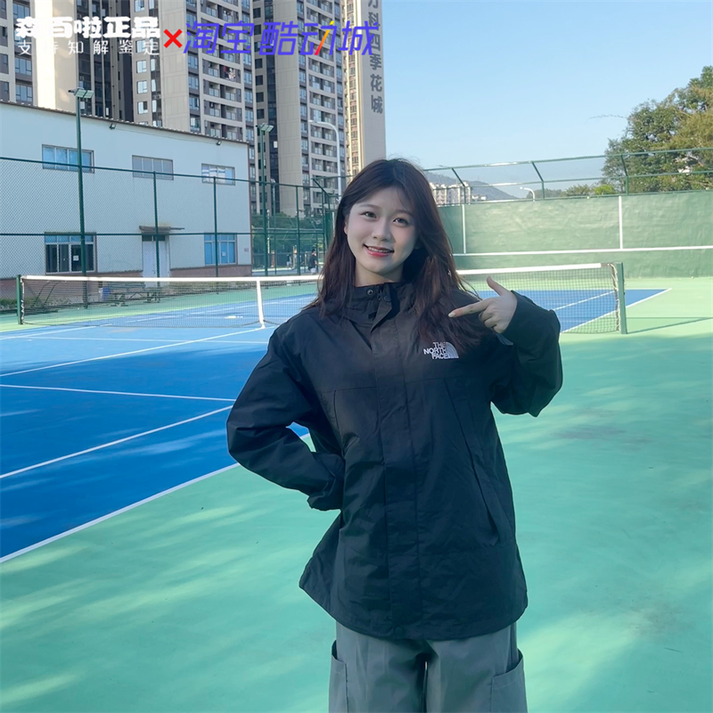 北面户外男女刺绣logo外套冲锋衣