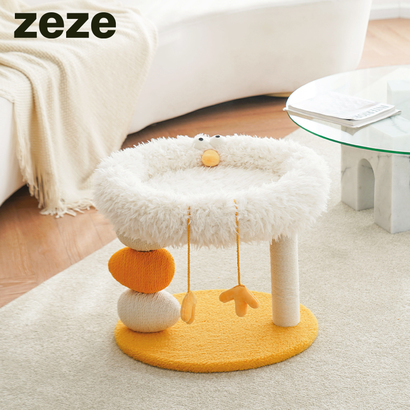 zeze抓柱猫窝一体设计